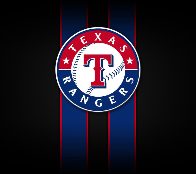 Texas rangers logo red blue free wallpaper for tablet - medium preview image