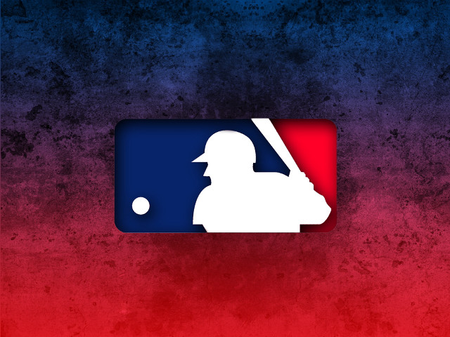 Baseball player red blue background free wallpaper for desktop - medium preview image