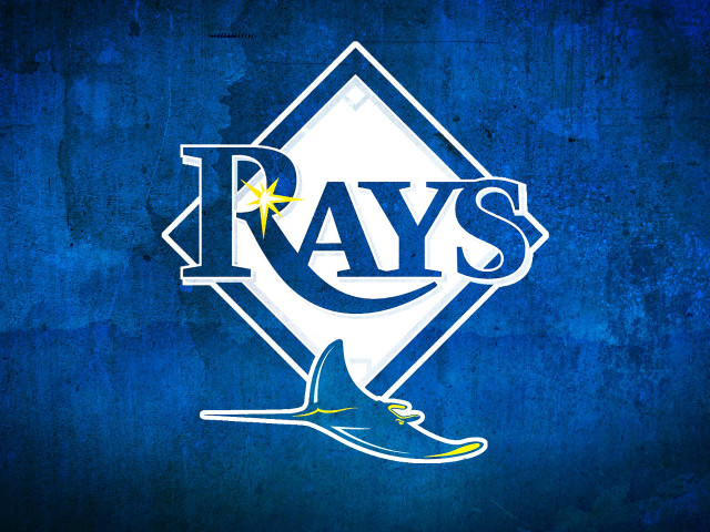 Tampa rays logo blue background free wallpaper for desktop - medium preview image