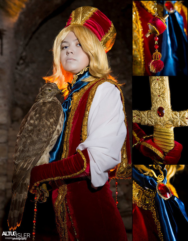 Woman red gold costume bird free wallpaper for mobile - medium preview image