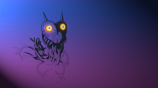 Creepy creature glowing eyes black free wallpaper for desktop - medium preview image