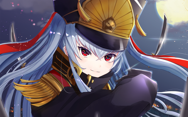 Anime character long hair helmet free wallpaper for desktop - medium preview image