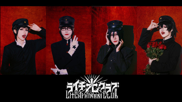 Black outfits hats flowers red free wallpaper for desktop - medium preview image