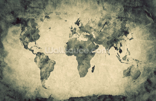 World map grunge faded photo free wallpaper for desktop - medium preview image