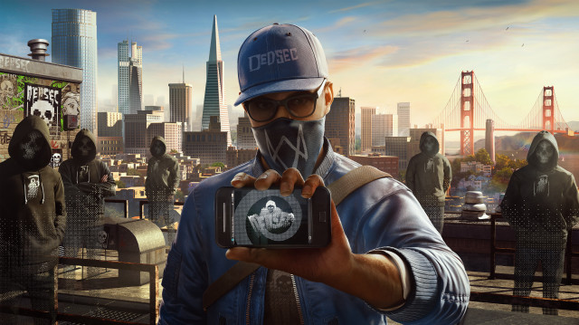 Man holding camera cityscape people free wallpaper for desktop - medium preview image