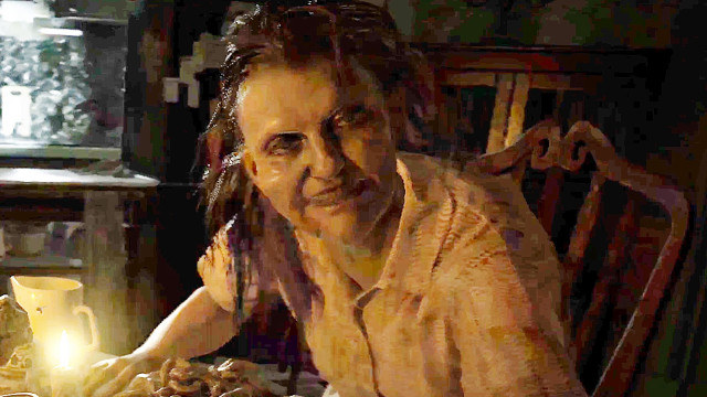 Woman sitting table food candle free wallpaper for desktop - medium preview image