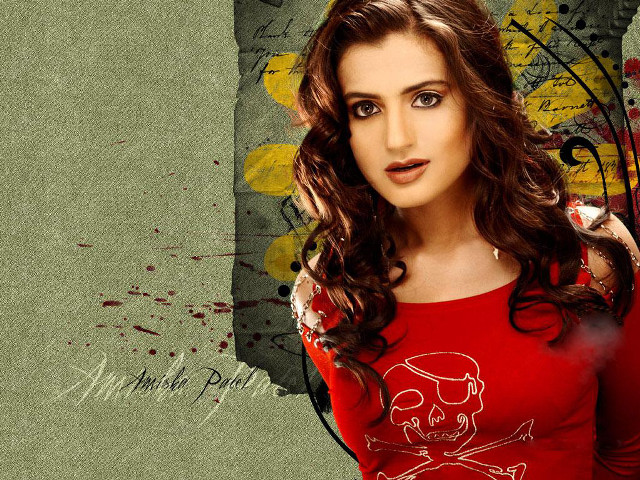 Woman red shirt skull green free wallpaper for desktop - medium preview image