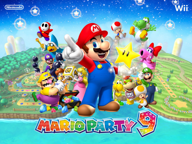 Mario party9 wii 2013 christmas free wallpaper for desktop - medium preview image
