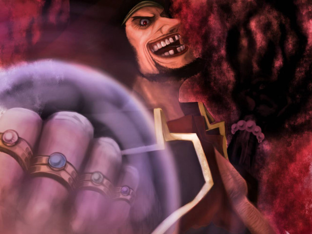 Person holding steering wheel demon free wallpaper for desktop - medium preview image