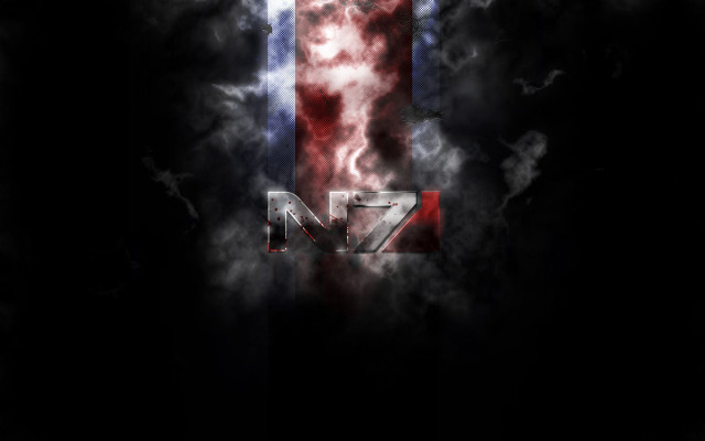 Flag n7 smoke space art free wallpaper for desktop - medium preview image