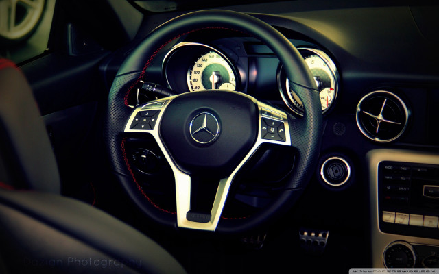 Car dashboard steering wheel digital free wallpaper for desktop - medium preview image