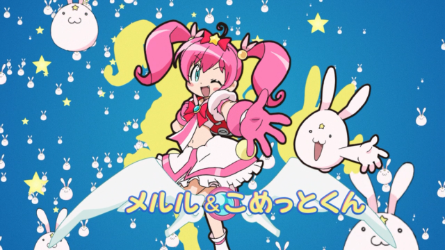 Cartoon character pink hair bunny free wallpaper for desktop - medium preview image