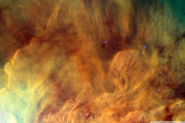 Large star cluster orange yellow free wallpaper for desktop - medium preview image