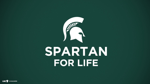Spartan for life logo green #2 free wallpaper for desktop - medium preview image