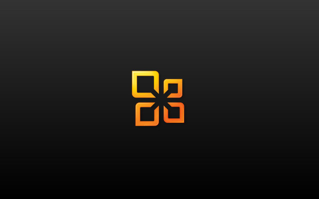 Black orange logo flower side free wallpaper for desktop - medium preview image