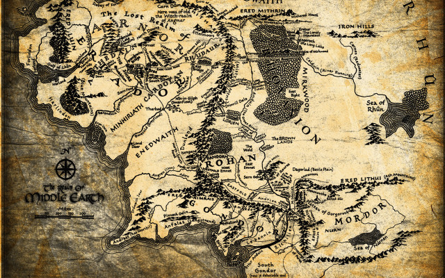 Middle earth map places animals free wallpaper for desktop - medium preview image