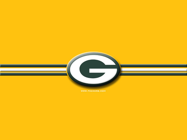 Green bay packers logo yellow free wallpaper for desktop - medium preview image