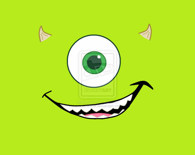 Green monster big smile two free wallpaper for desktop - medium preview image