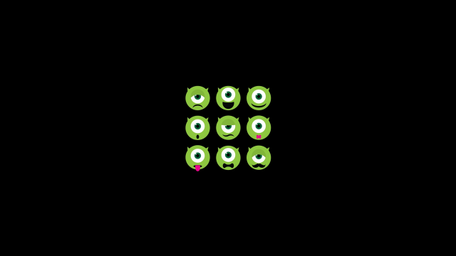 Green eyes black background eyeball free wallpaper for desktop - medium preview image