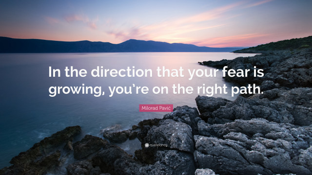Quote ocean fear growing direction free wallpaper for desktop - medium preview image