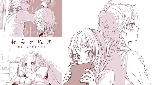 Anime couple room woman man free wallpaper for desktop - medium preview image