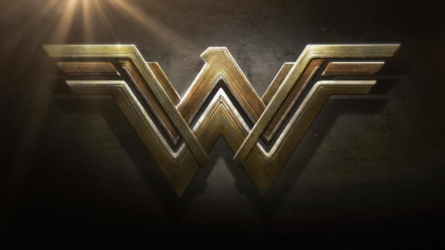 Wonder woman logo sunshine dark free wallpaper for desktop - medium preview image