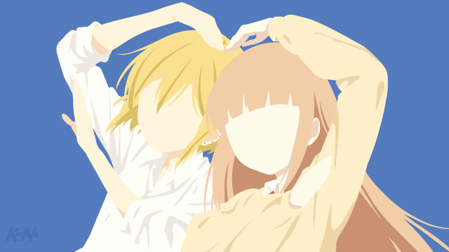 Blonde woman white shirt faceless free wallpaper for desktop - medium preview image