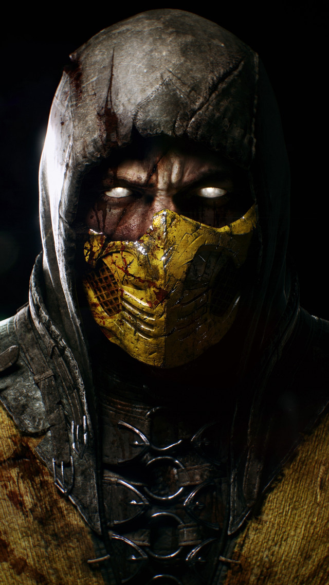 Man yellow black outfit mask free wallpaper for mobile - medium preview image