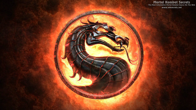 Dragon circle fire black red free wallpaper for desktop - medium preview image