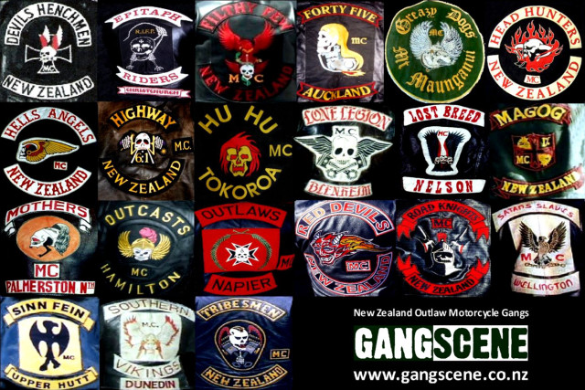 Biker collage patches emblems different free wallpaper for desktop - medium preview image