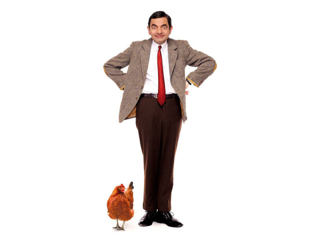 Man suit tie chicken portrait free wallpaper for desktop - medium preview image