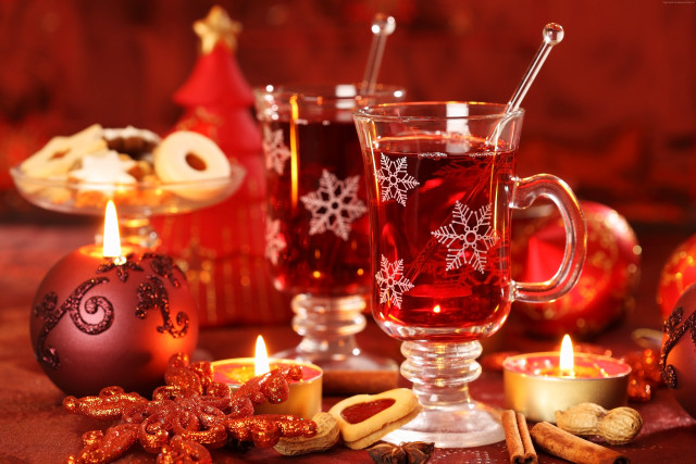 Tea candle cookies table decorations free wallpaper for desktop - medium preview image