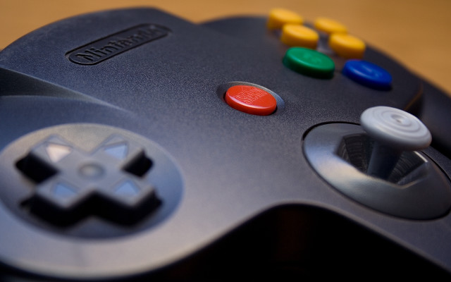 Close up video game controller free wallpaper for desktop - medium preview image