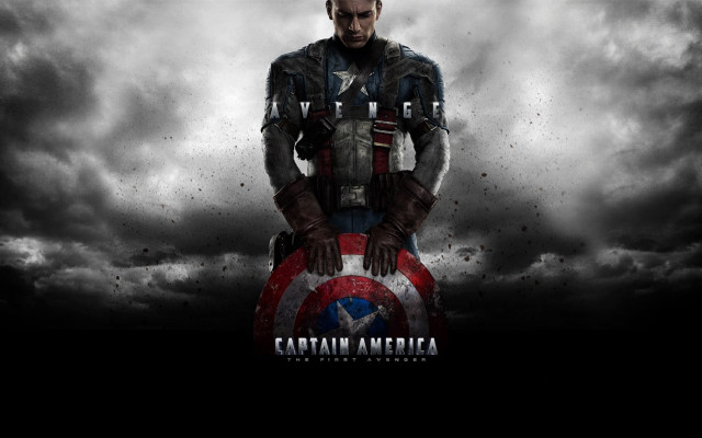 Man captain america costume clouds free wallpaper for desktop - medium preview image