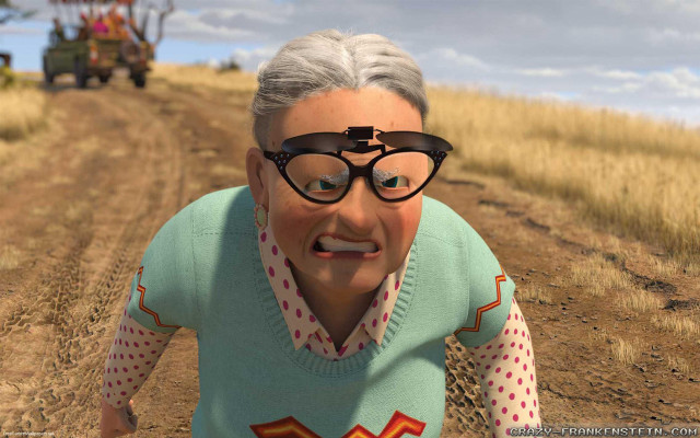 Cartoon character walking dirt road free wallpaper for desktop - medium preview image