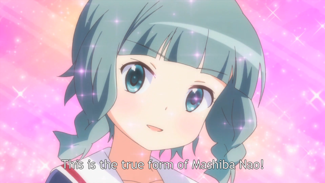 Girl blue hair pink background #2 free wallpaper for desktop - medium preview image