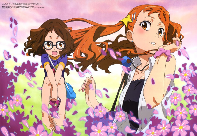 Two girls flower field microphone free wallpaper for desktop - medium preview image