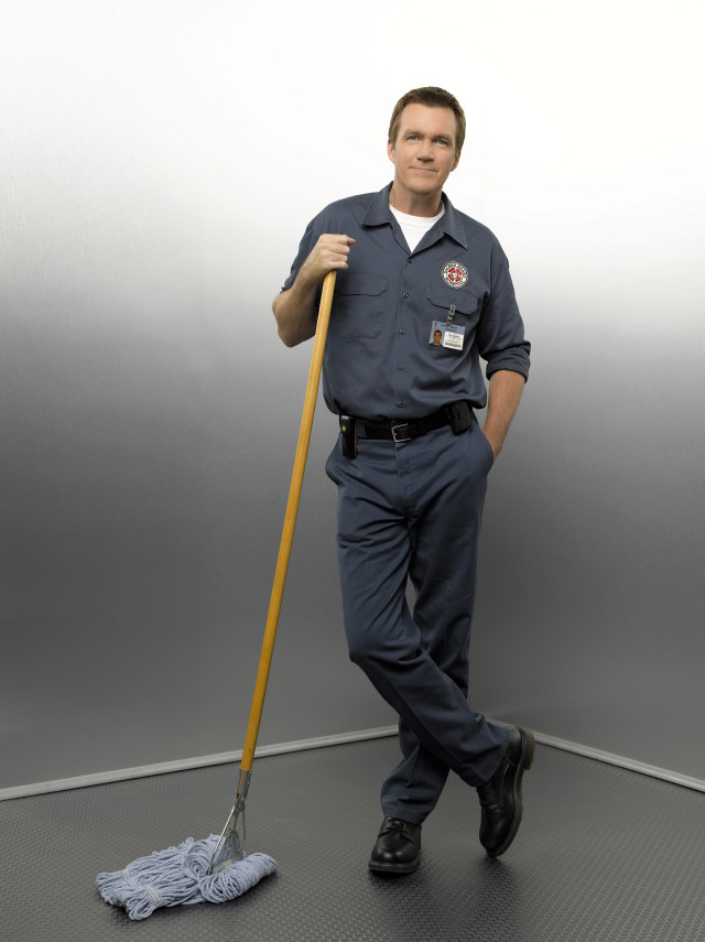 Man uniform broom duster floor free wallpaper for mobile - medium preview image