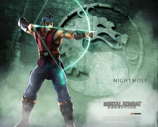Man bow arrow green light free wallpaper for desktop - medium preview image