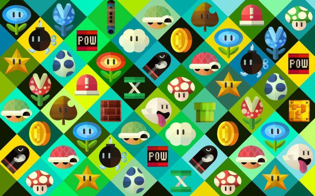 Colorful pattern buttons symbols design free wallpaper for desktop - medium preview image