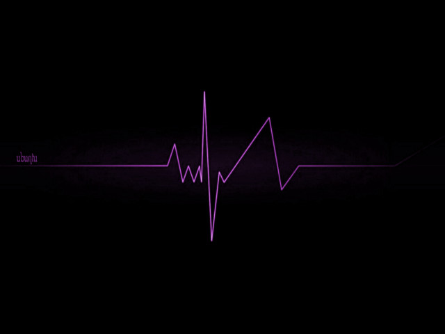 Purple heart beat black background free wallpaper for desktop - medium preview image