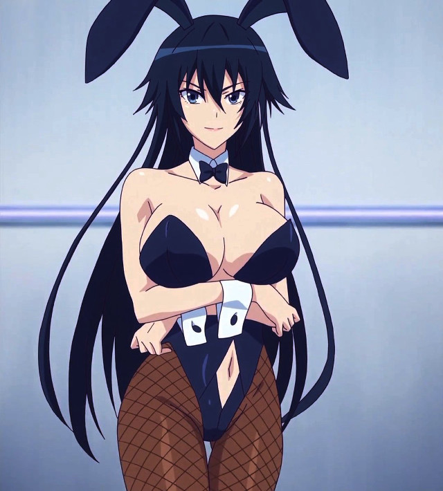 Woman long black hair bunny free wallpaper for tablet - medium preview image