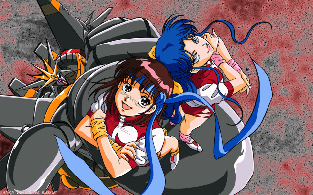 Anime couple floor blue ribbon free wallpaper for desktop - medium preview image