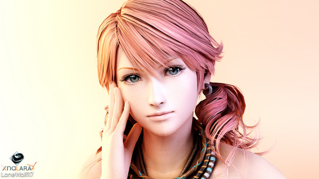 Woman pink hair necklace accessories free wallpaper for desktop - medium preview image