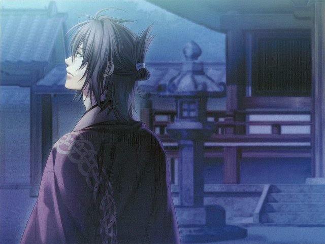 Man kimono looking distance building free wallpaper for desktop - medium preview image