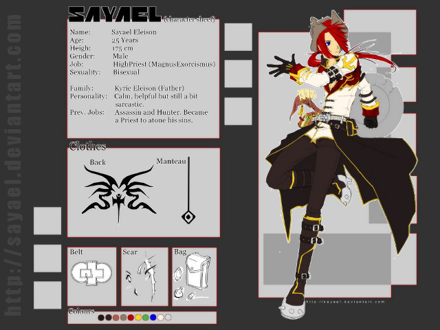 Savel character sheet game artwork free wallpaper for desktop - medium preview image