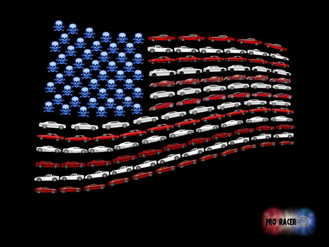 Car american flag hoods creative free wallpaper for desktop - medium preview image