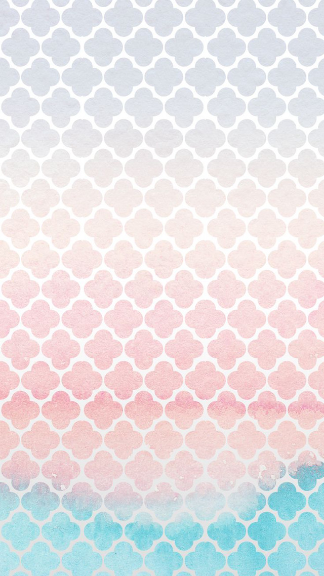 Watercolor painting pink blue ocean free wallpaper for mobile - medium preview image