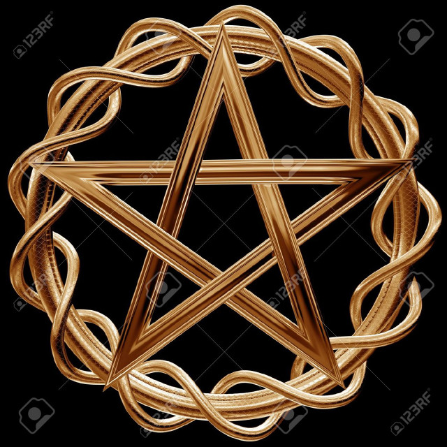 Golden pentagram black background stock free wallpaper for tablet - medium preview image