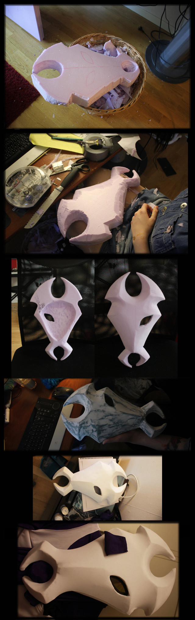 Paper mache vase collage scissors free wallpaper for mobile - medium preview image